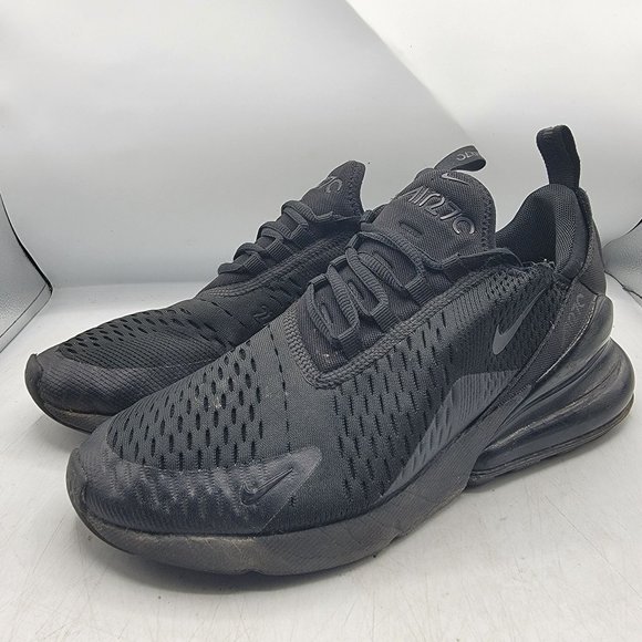 Nike Air Max 270 Mens 8 Triple Black Sneaker Shoes Casual Outdoors AH8050-005 - Picture 4 of 14